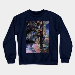 Digital abstract art. Glitch effect Crewneck Sweatshirt